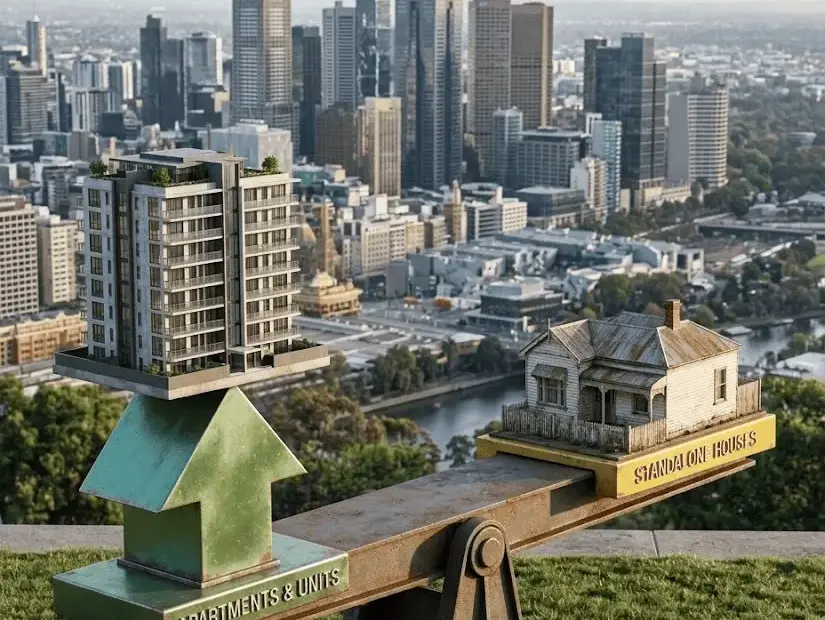 2026 Melbourne property market forecast showing trends for houses, units, and ex-rental properties - Prime Legal Conveyancing